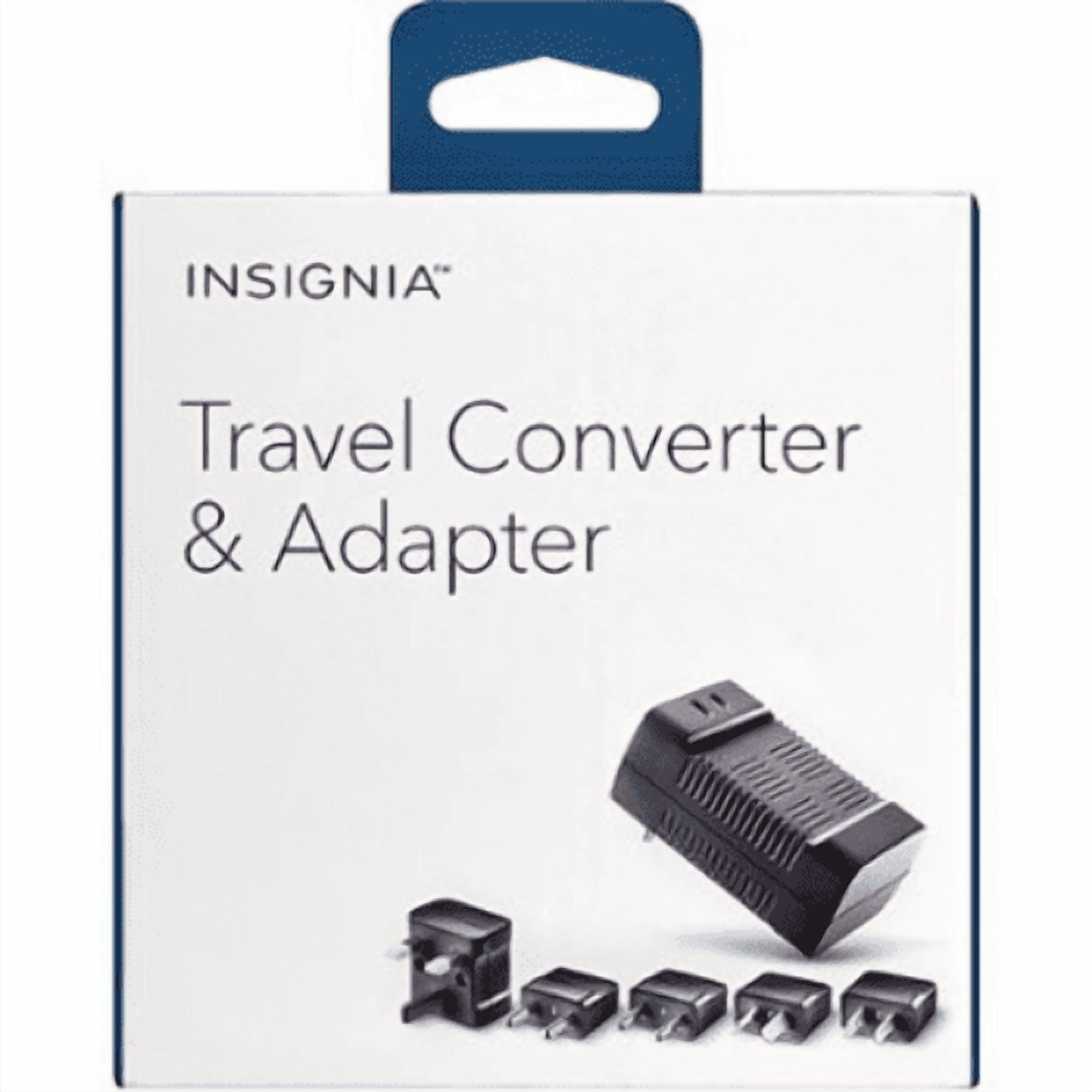 Insignia Travel Adapter & Voltage Converter MTC1875 for International Travel, Dual USB Charging, Worldwide Compatibility