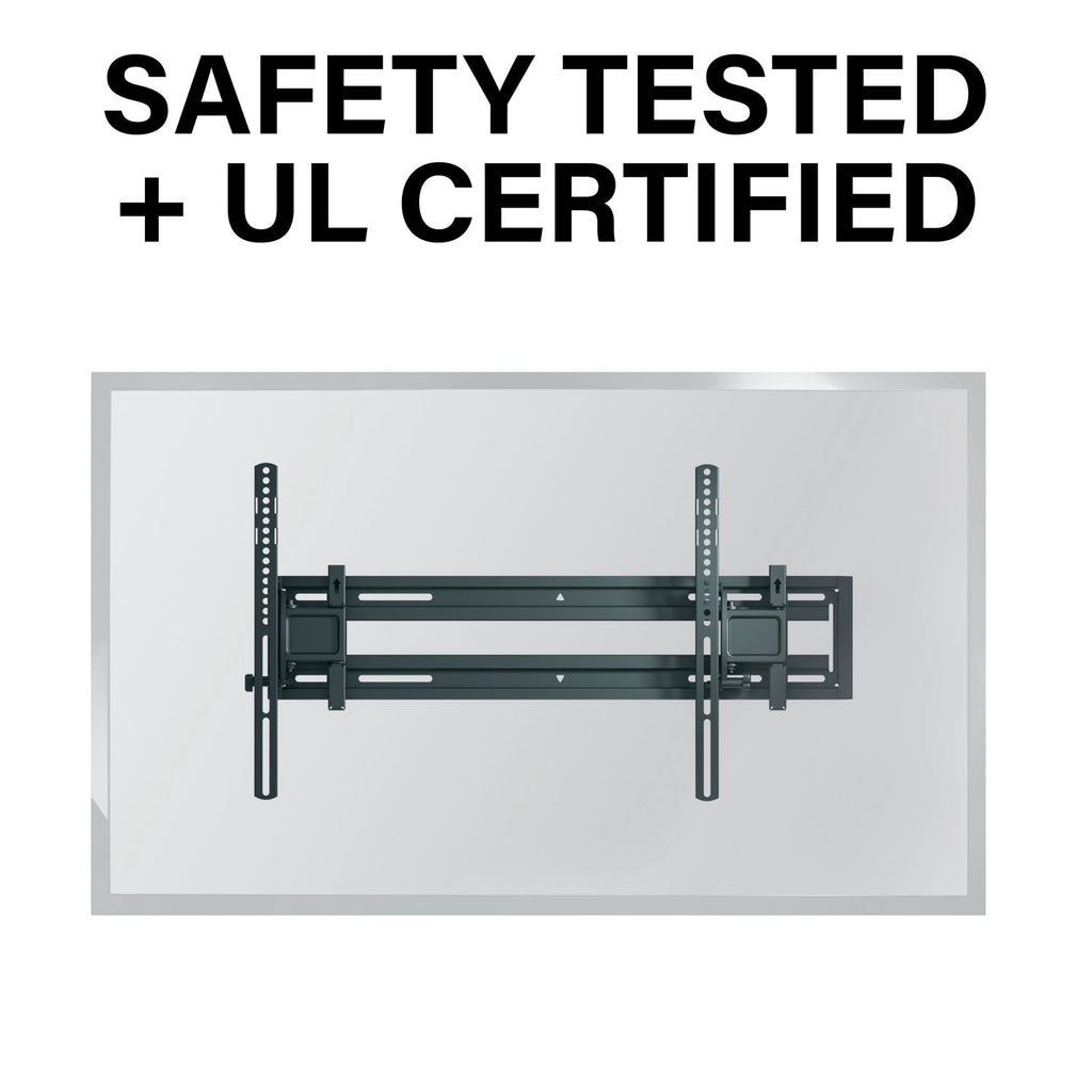 SANUS Accents Extendable Tilting TV Wall Mount for 32"–85" TVs, Tilt Adjustment, Extendable Arm, Black (ALT2-B3)