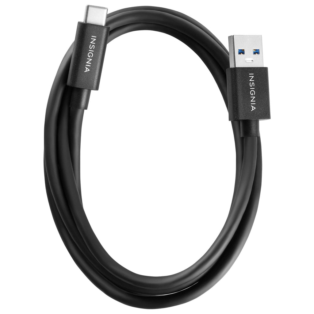 Insignia 3.3 ft. USB-A to USB-C 3.2 Gen 2 Superspeed+ 10Gbps Fast Charge and Sync Cable - Black