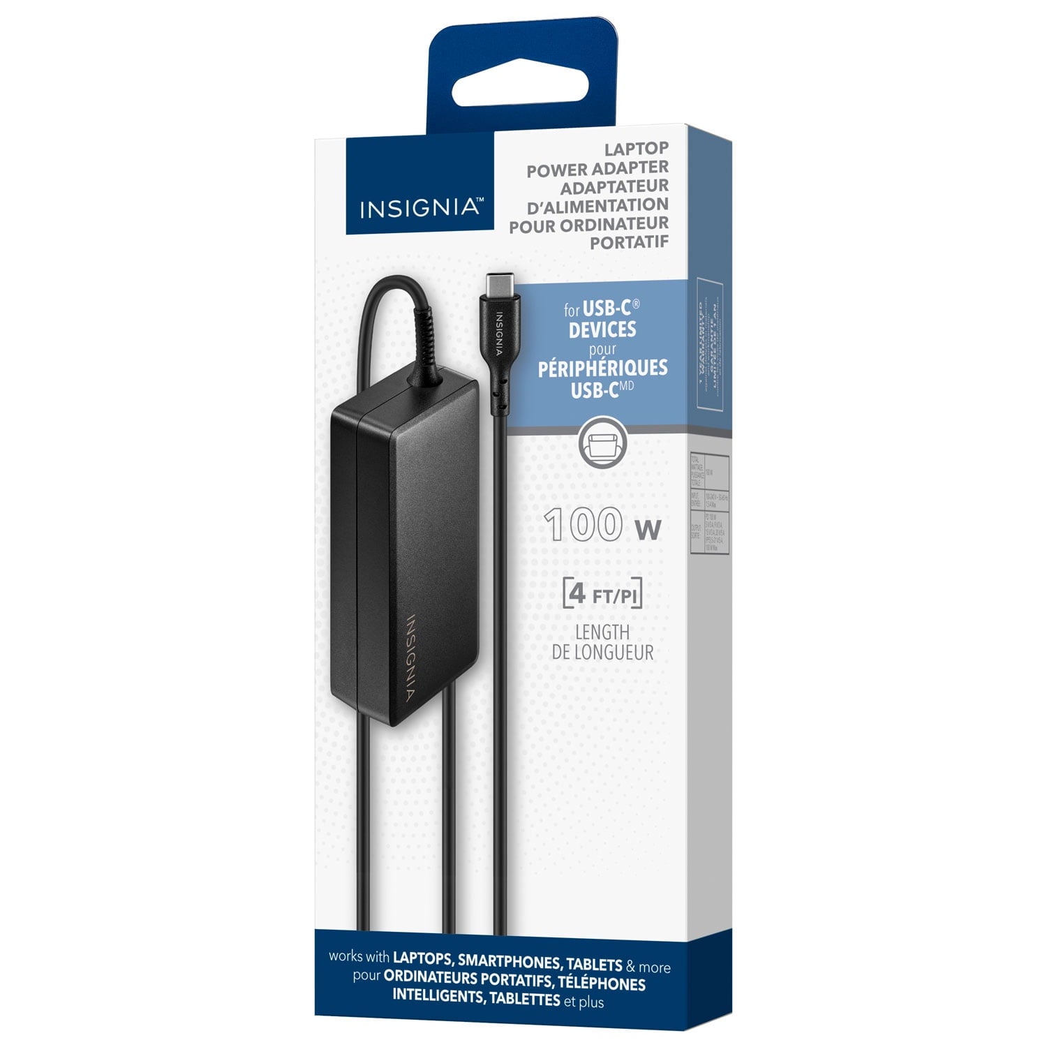 Insignia 100W USB-C Laptop Charger – NS-LPAC100AW6-C