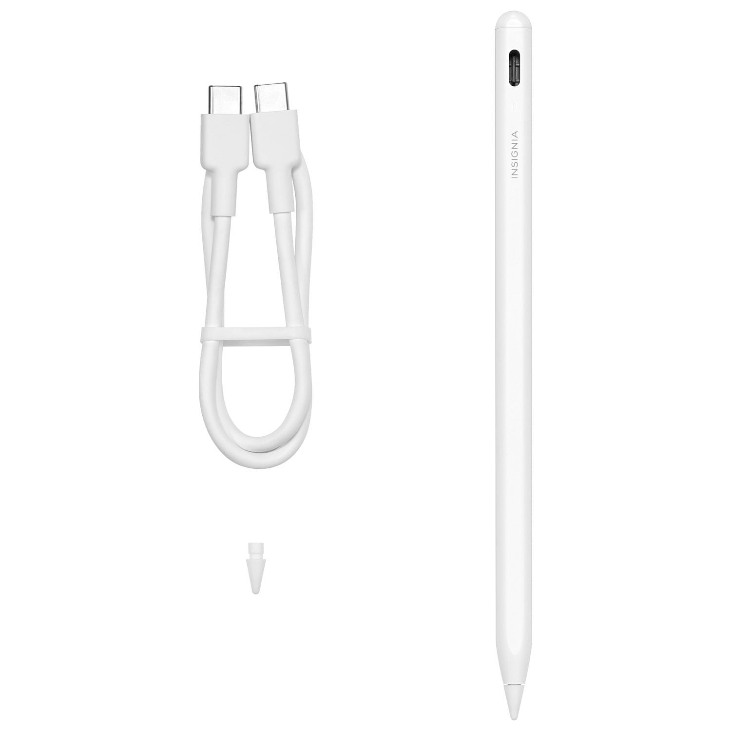 Insignia Active Stylus for iPad, Precision Digital Touch Pen for Writing, Drawing and Note Taking – White
