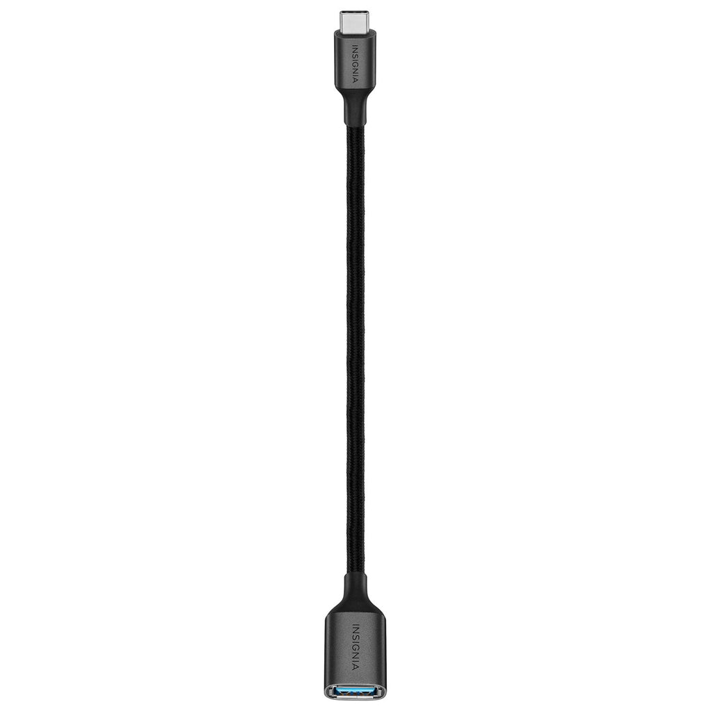 Insignia USB-C to USB Adapter - Black, USB Type C 5 Gbps High-Speed