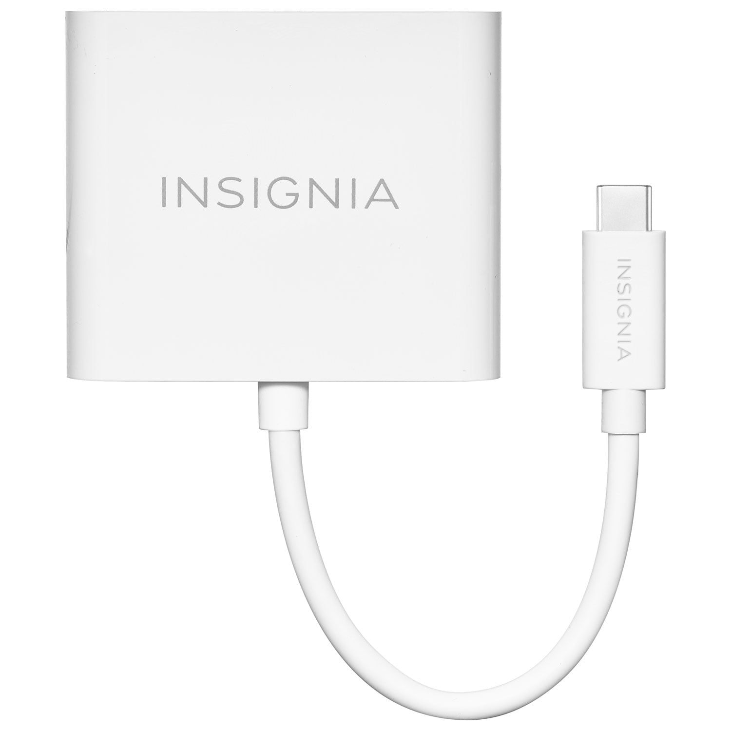 Insignia USB-C to HDMI Multiport Adapter (NS-PCACHM-C) – 4K HDMI, USB 3.0 & USB-C Power Delivery – Compact Hub for Laptops & Tablets