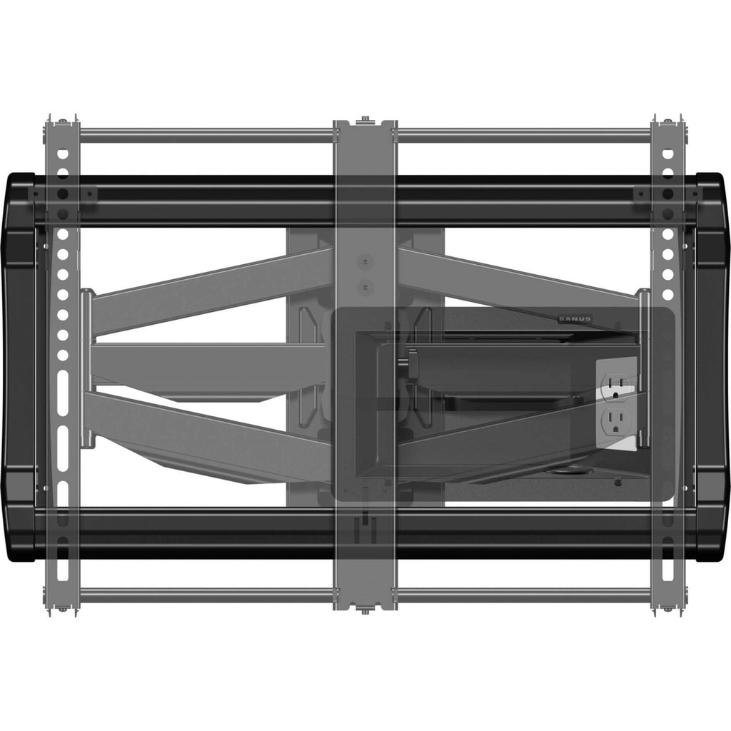SANUS Full-Motion Wall Mount for TV, Black