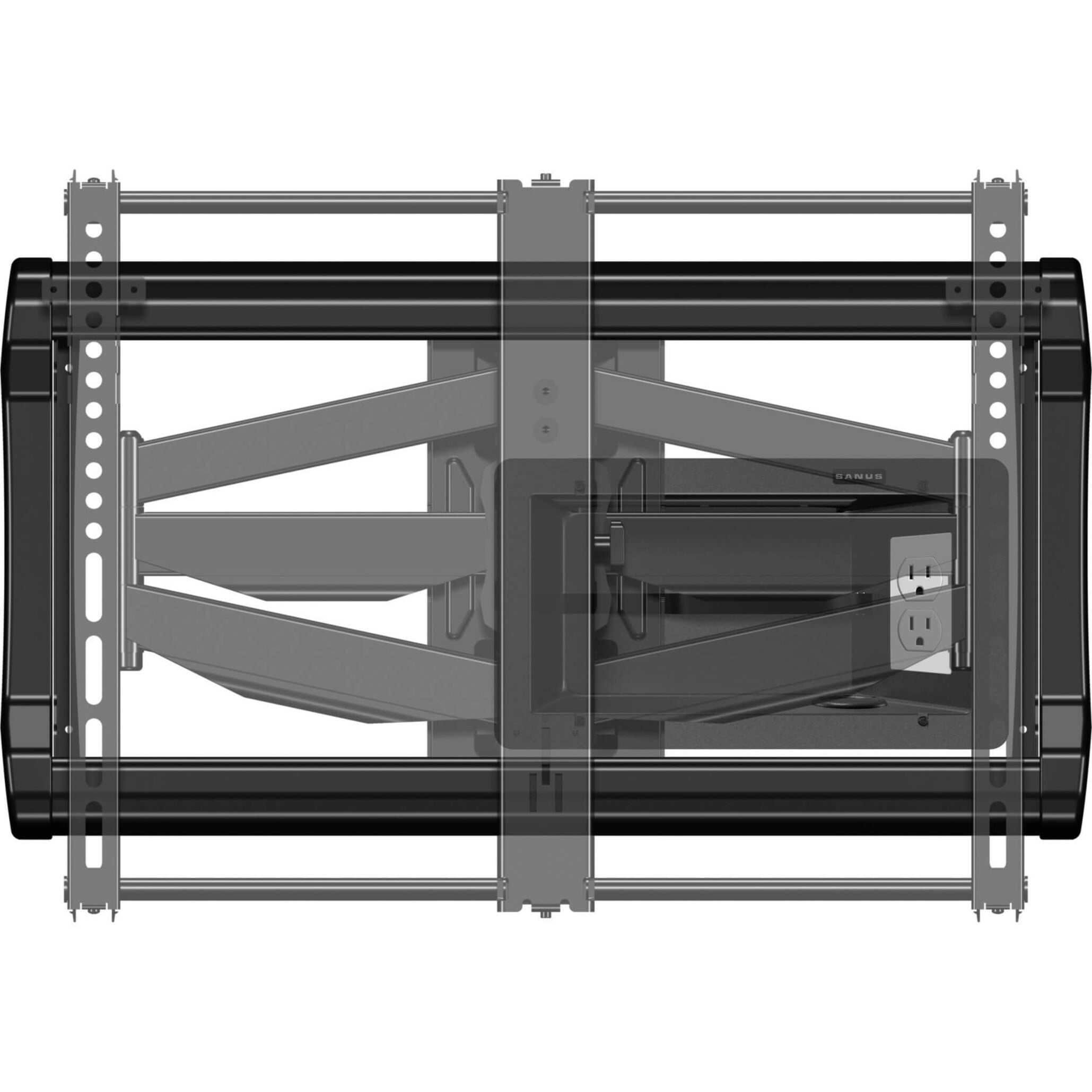SANUS Full-Motion Wall Mount for TV, Black