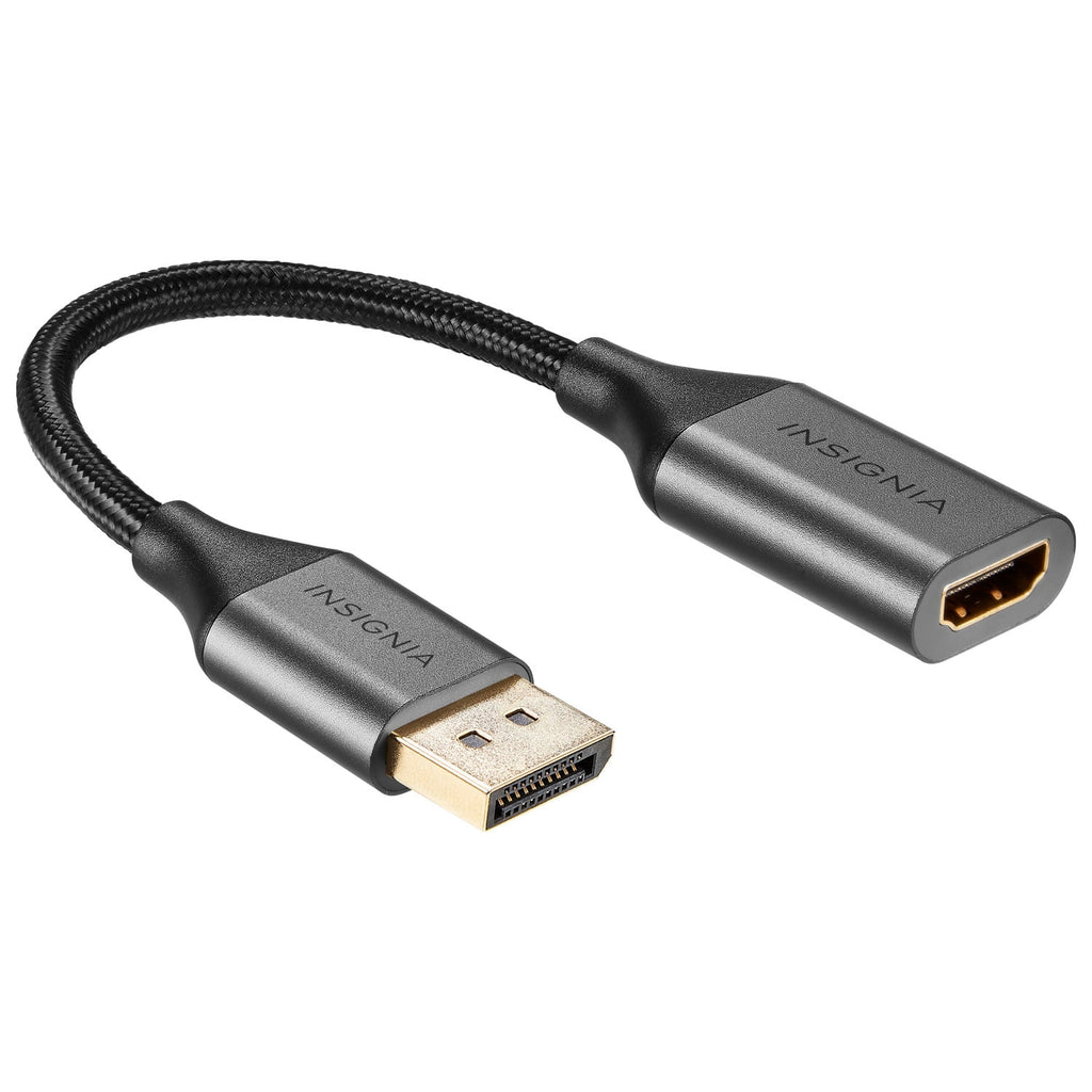 Insignia DisplayPort to HDMI Adapter (NS-PADPHD-C) – 1080p HD Video & Audio Converter – Connect Desktop or Laptop to HDMI TV/Monitor