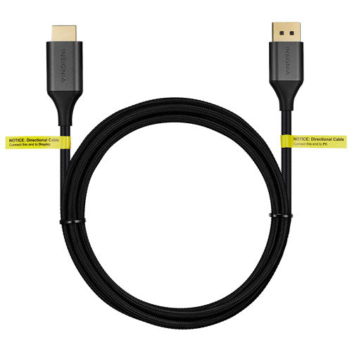 Insignia 1.83m (6 ft.) DisplayPort to 4K Ultra HD HDMI Cable