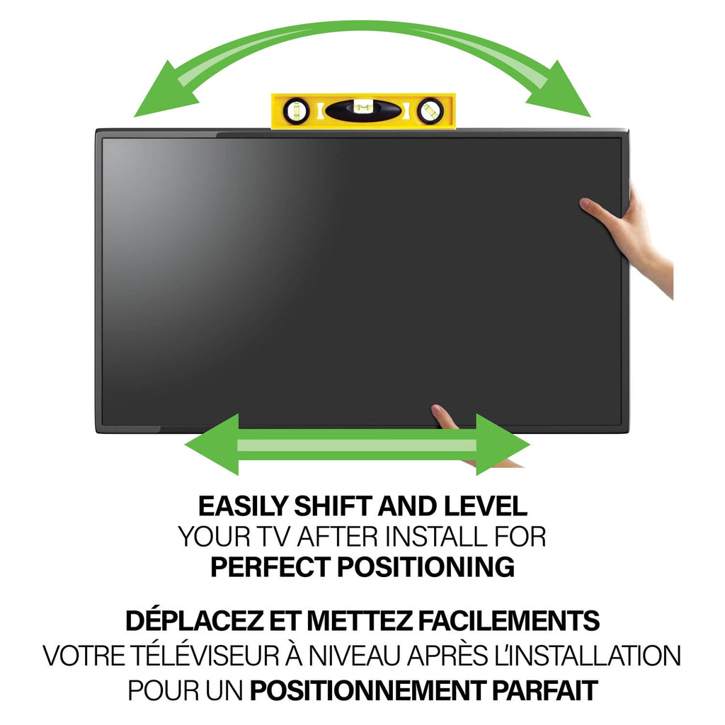 Sanus Super Slim Full Motion TV Wall Mount for 40"–90" TVs, Low Profile, Swivel and Tilt, Black (BLFS420-B3)