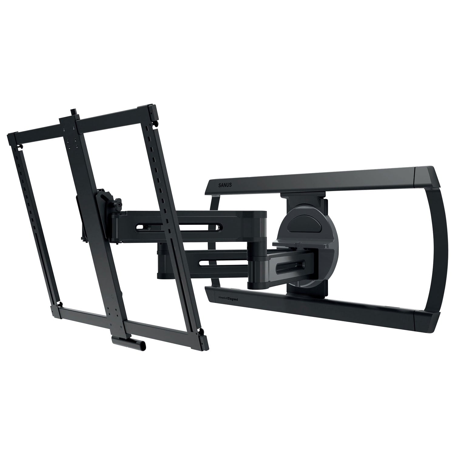 SANUS Elite Advanced Full Motion 4D + Shift TV Wall Mount for 42"–90" TVs, Swivel, Tilt, Extendable, Black (BLF528-B3)