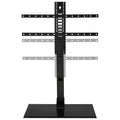 Sanus Systems Table Top TV Stand with Swivel TV Mount for 40"–86" TVs, Adjustable Height, Black (BSTV2-B3)