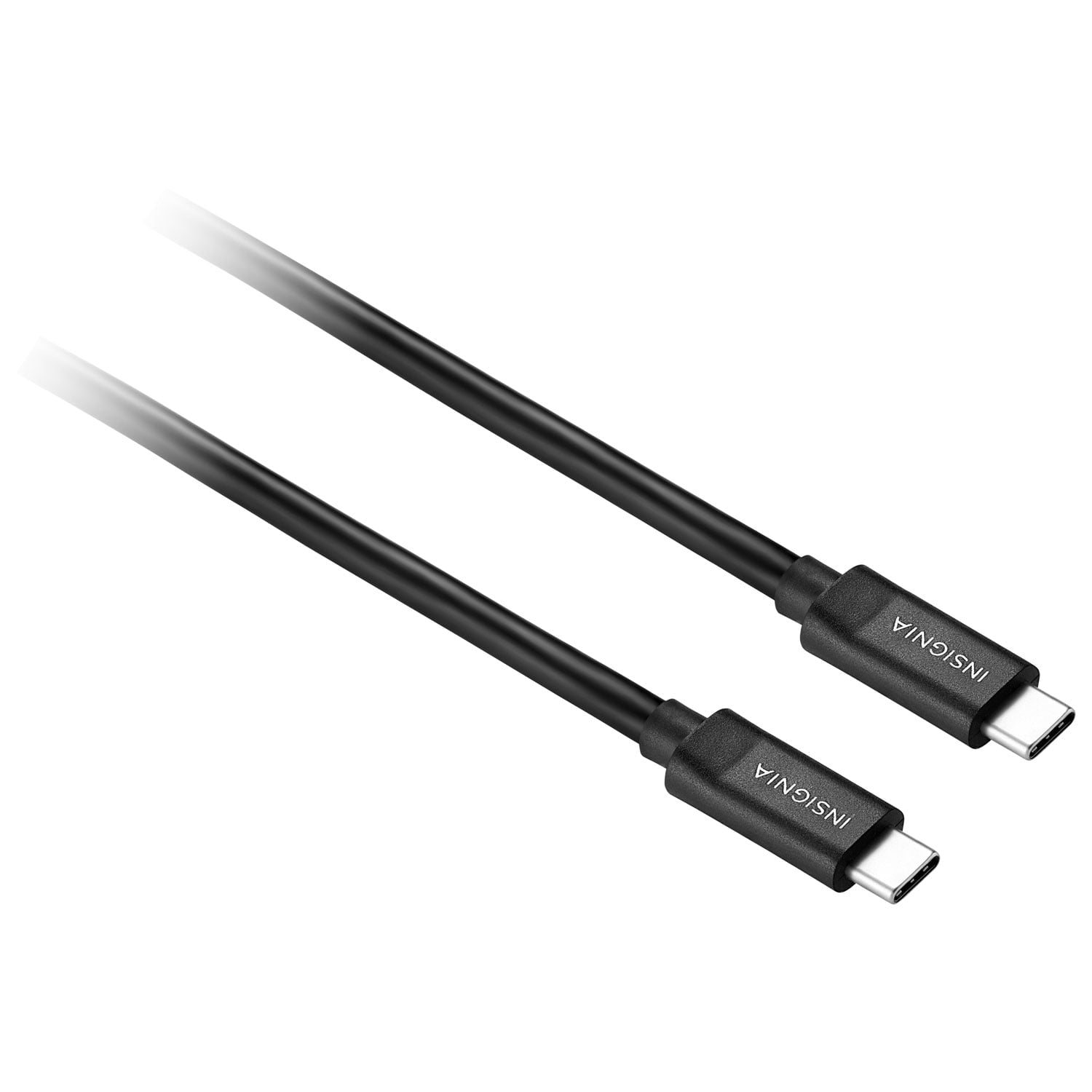 Insignia 1m (3.3 ft.) USB-C to USB-C Charge Cable 100W, 10 Gbps (NS-PCKCC3-C) – Fast Charging & High-Speed Data Transfer – Black