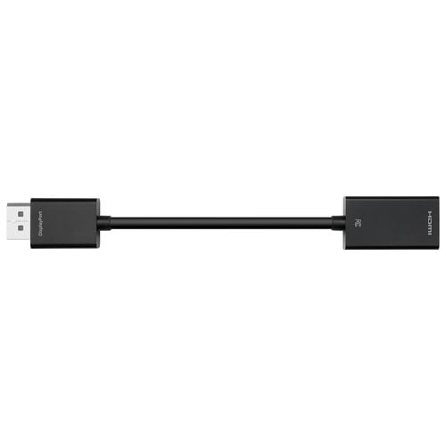 Best Buy Essentials DisplayPort to HDMI Adapter (BE-PADPHD-C) – DP to HDMI Converter for Laptop, Desktop & Monitor, Supports HD Video & Audio – Black
