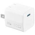 Insignia 30W USB-C Foldable Compact Travel Charger - White for Macbook Air M1/M2/M3, iPhone 15/14/13/12 SERIES, Samsung Smartphones, and Tablets