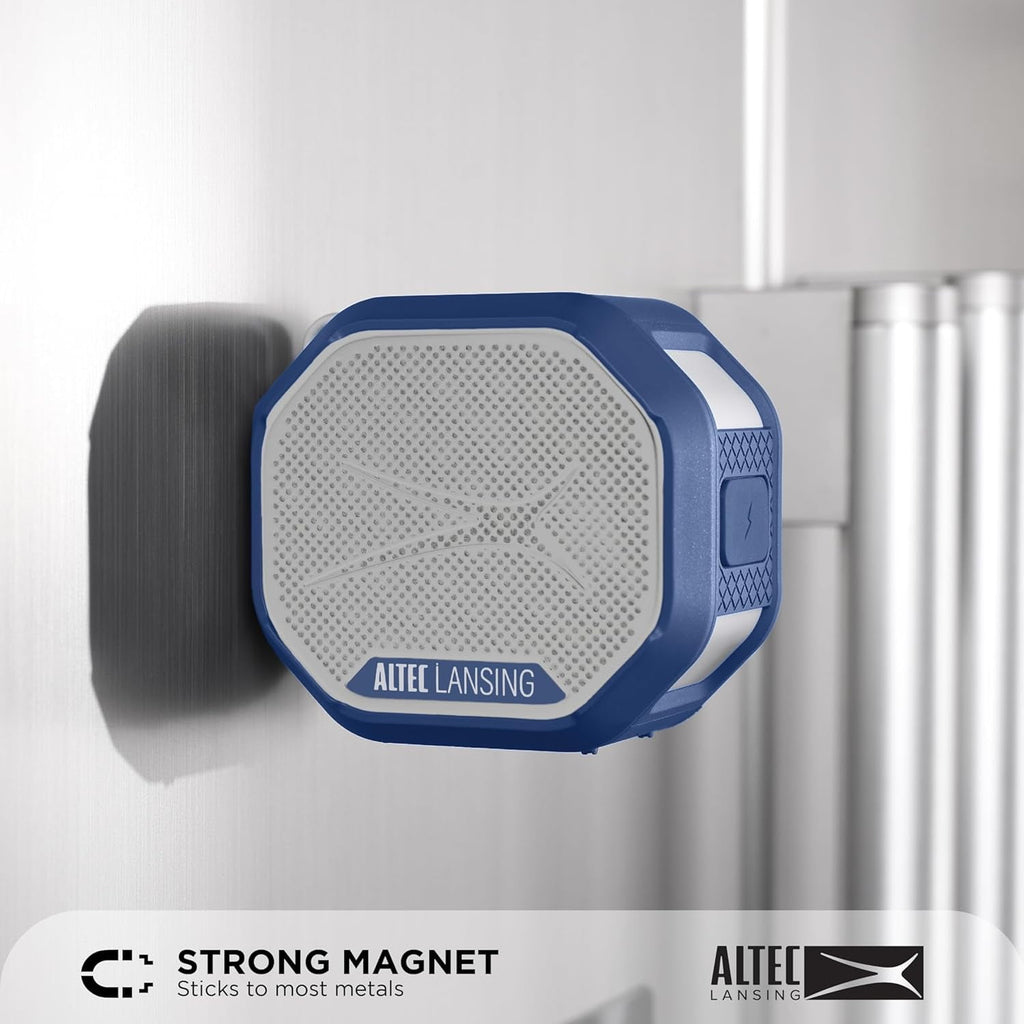 Altec Lansing HydraTrek 2.0 EverythingProof Portable Bluetooth Speaker - Purple/Blue | Waterproof Rugged Wireless Speaker