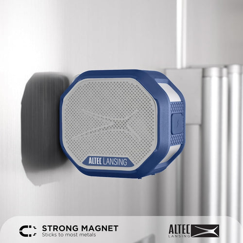 Altec Lansing HydraTrek 2.0 EverythingProof Portable Bluetooth Speaker - Purple/Blue | Waterproof Rugged Wireless Speaker