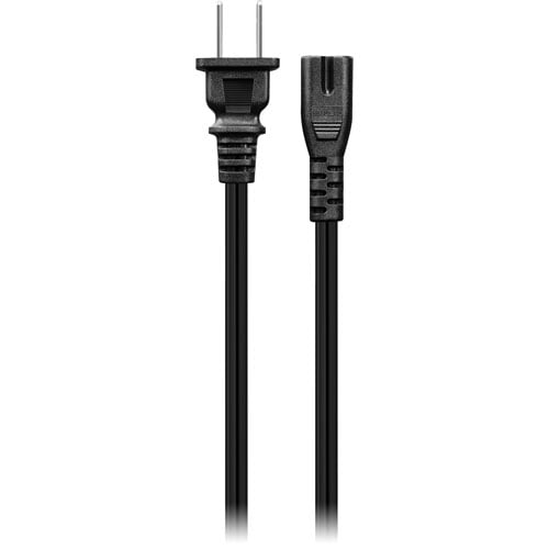 Best Buy Essentials 2m (6 ft.) Polarized Power Cord (BE-HCL330-C) – Replacement AC Power Cable for TVs, Monitors, Audio Devices & Electronics