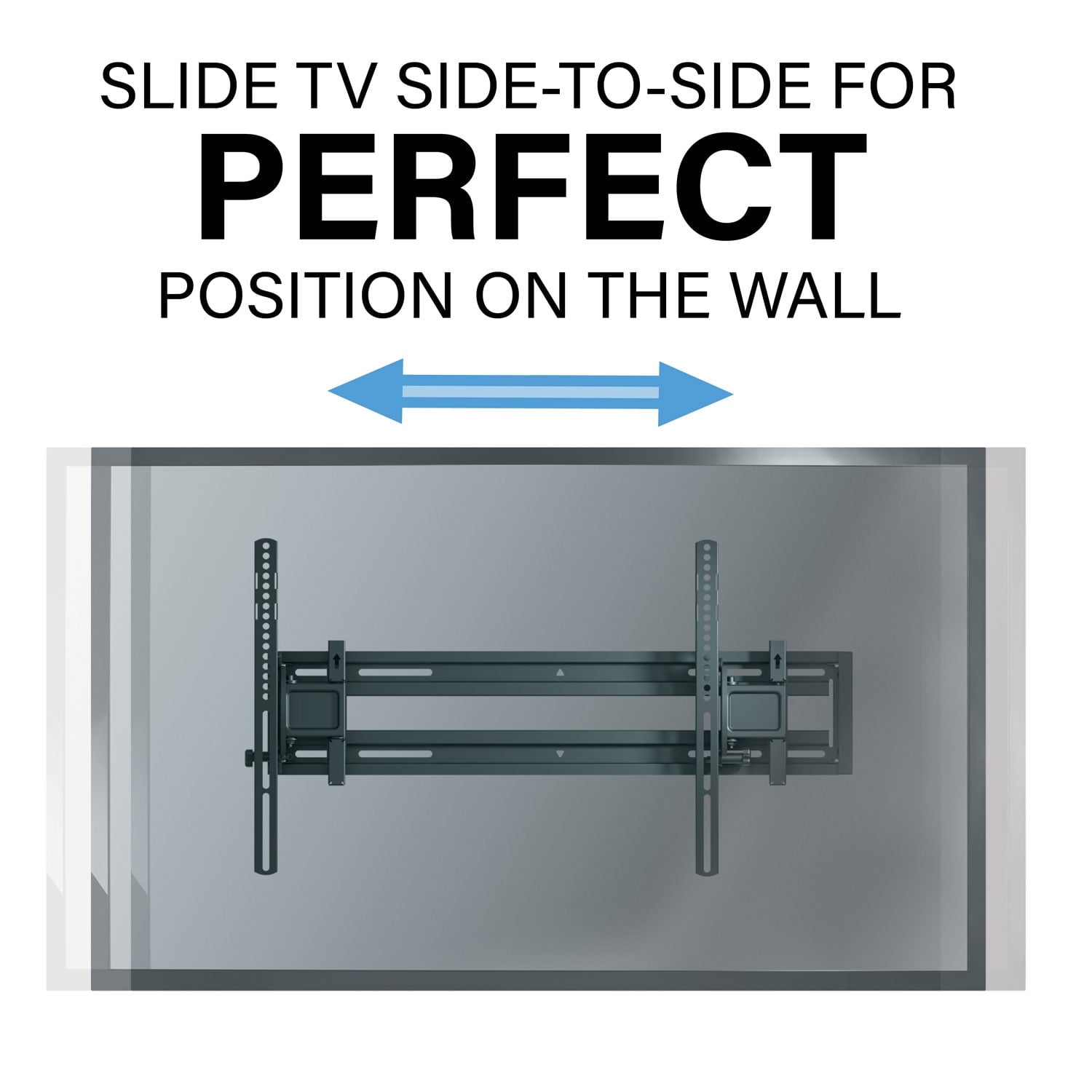 SANUS Accents Extendable Tilting TV Wall Mount for 32"–85" TVs, Tilt Adjustment, Extendable Arm, Black (ALT2-B3)