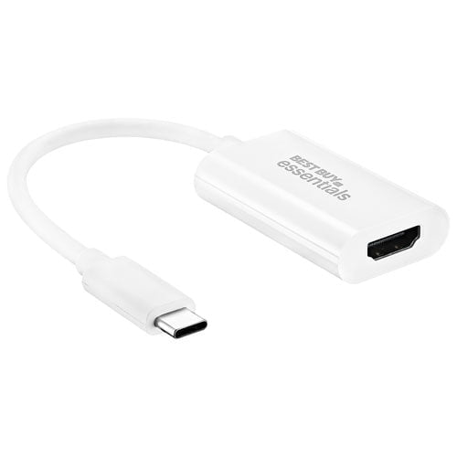 Best Buy Essentials USB-C to 4K UHD HDMI Adapter – BE-PA3CHD-C – High-Definition Video & Audio