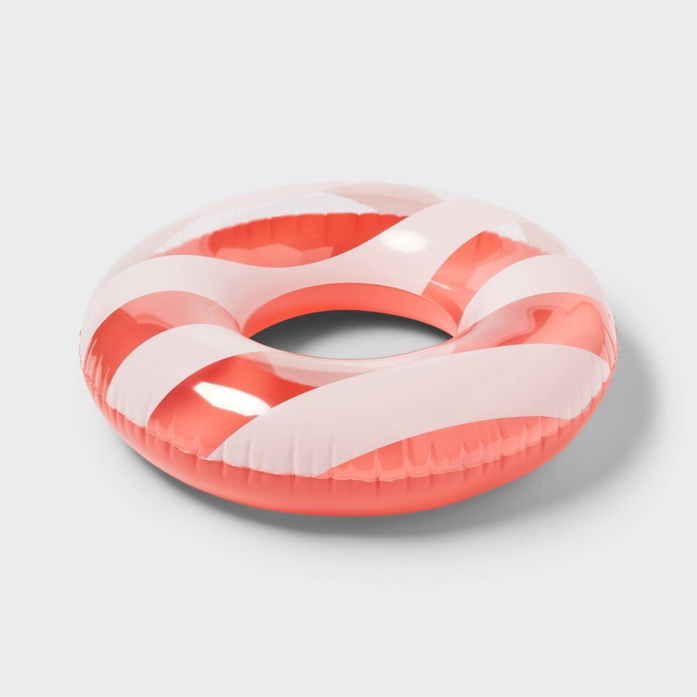Sun Squad 36" Inflatable Swim Tube – Durable PVC Pool Float Ring for Kids, Teens & Adults, Assorted Summer Water Float
