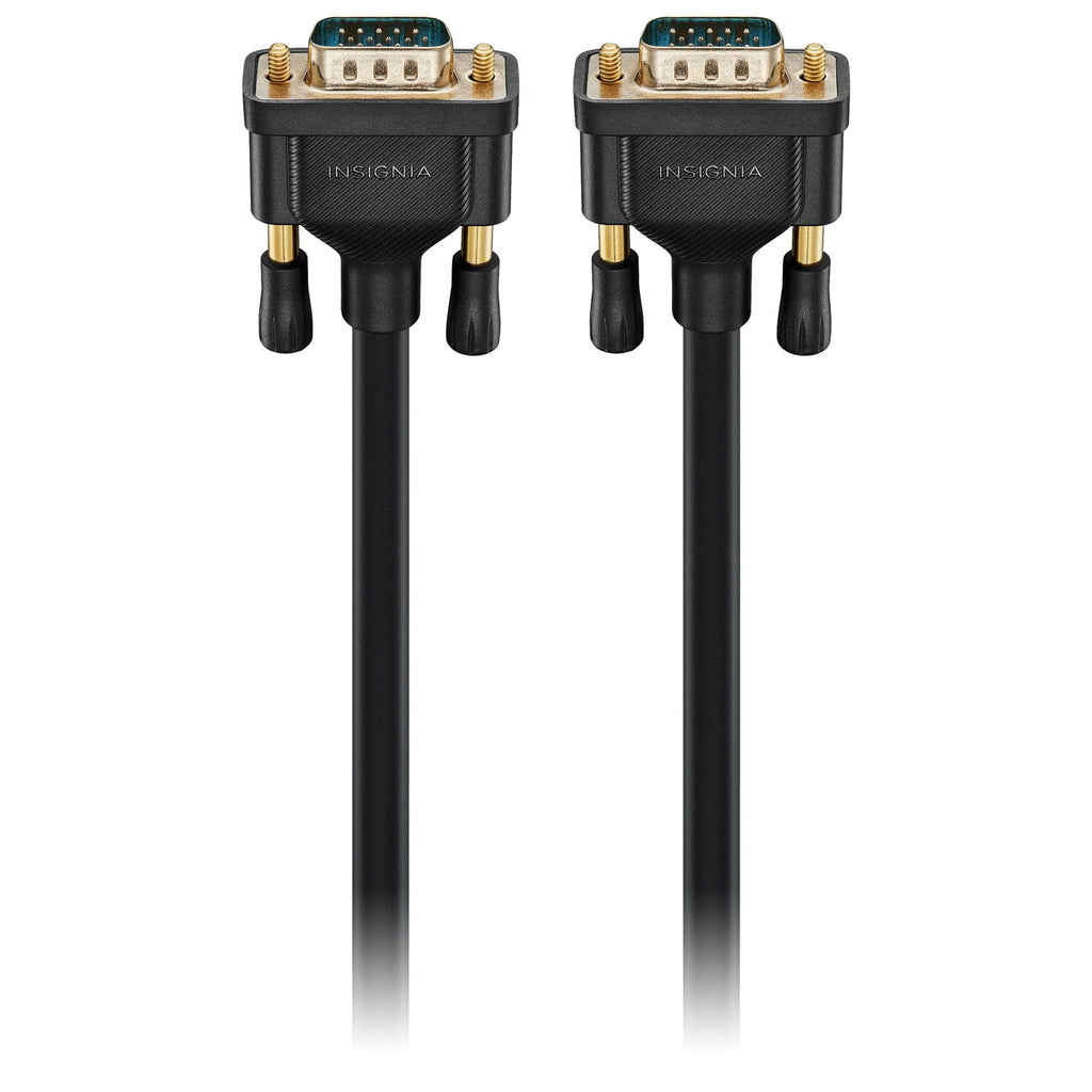 Insignia 1.8m (6 ft.) VGA to VGA Cable (NS-PCVGVG6-C) – HD15 Monitor Cable for PC & Projector – Black