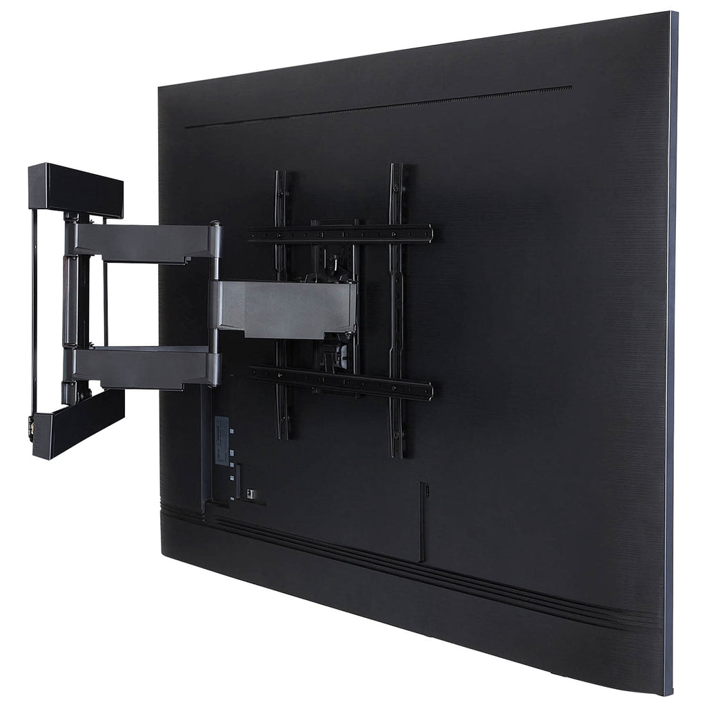 Sanus Super Slim Full Motion TV Wall Mount for 40"–90" TVs, Low Profile, Swivel and Tilt, Black (BLFS420-B3)