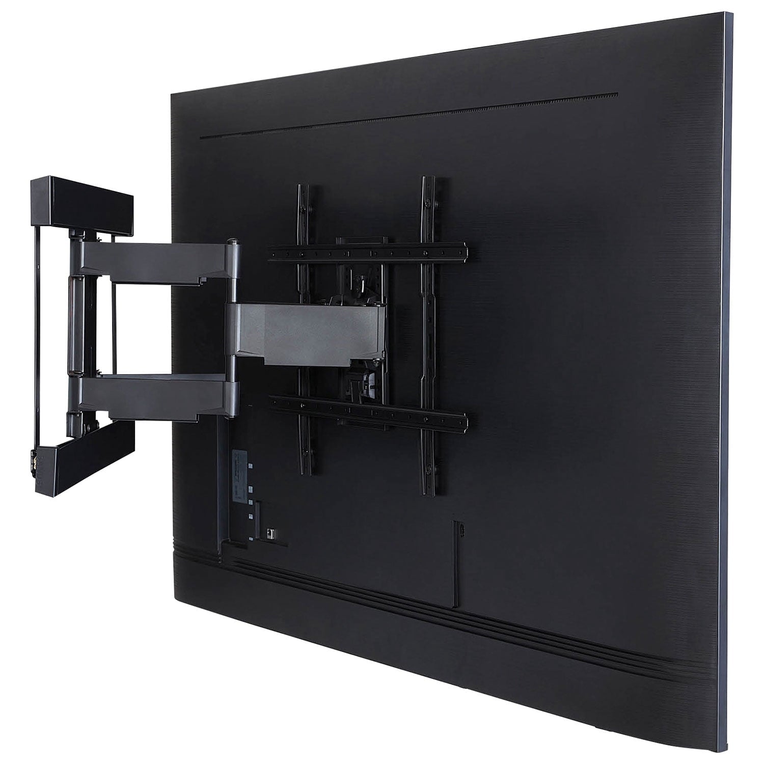 Sanus Super Slim Full Motion TV Wall Mount for 40"–90" TVs, Low Profile, Swivel and Tilt, Black (BLFS420-B3)