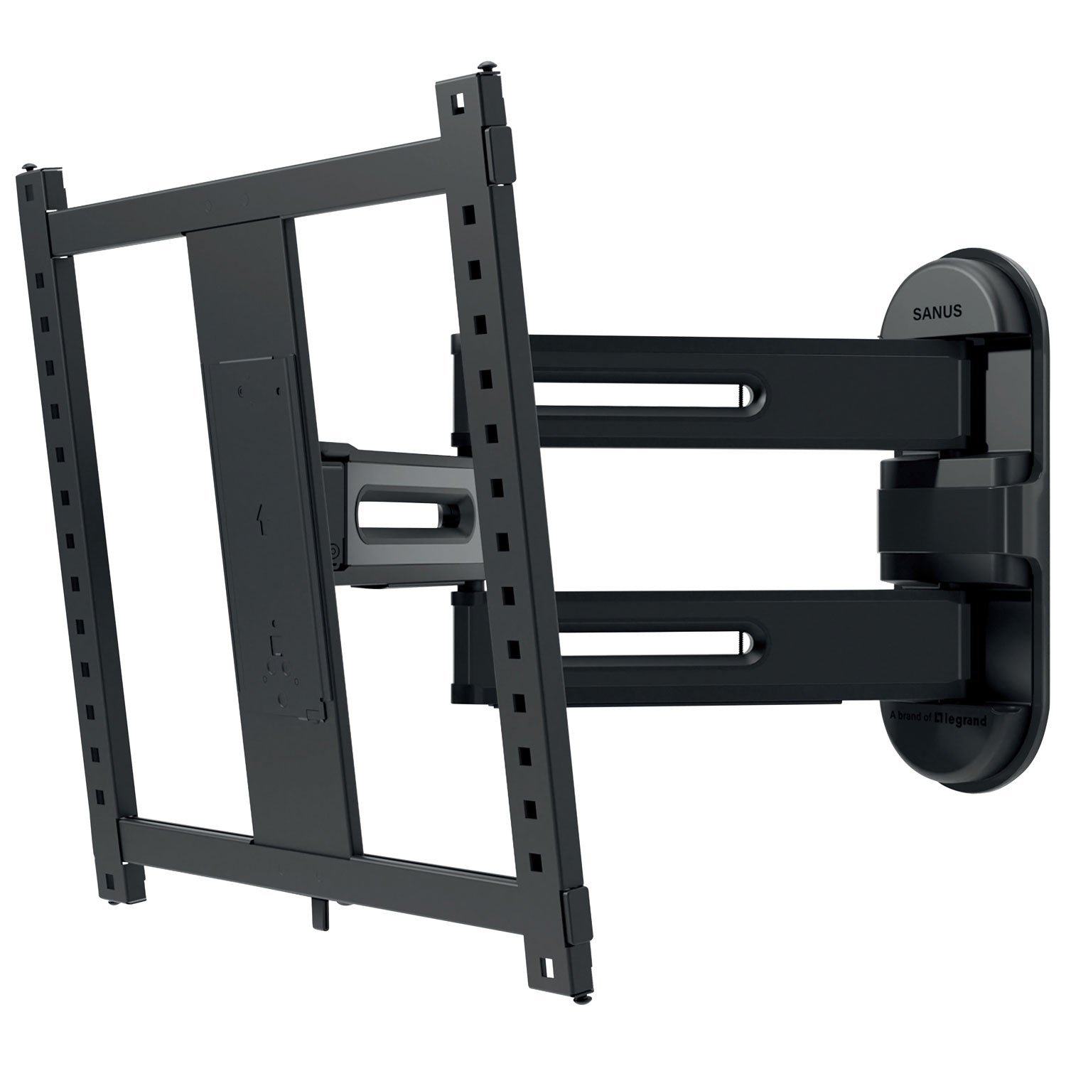 SANUS Elite Advanced Full Motion 4D + Shift TV Wall Mount for 32"–65" TVs, Swivel, Tilt, Extendable, Black (BMF522-B3)