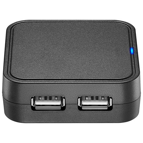 Best Buy Essentials 4-Port USB 2.0 Adapter, Multi-Port USB Expansion for Laptop & PC, Plug-and-Play – BE-PH2A4AT-C