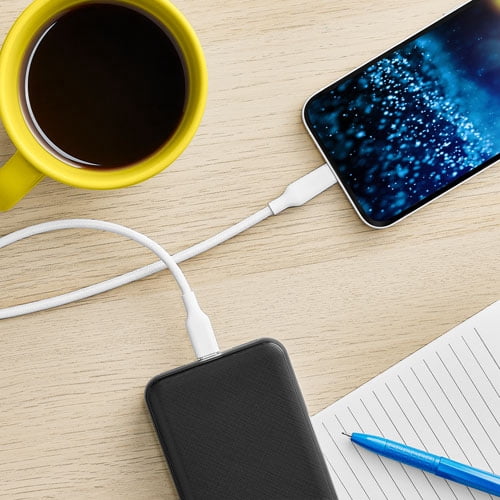 Best Buy Essentials 3m (9.8 ft.) Braided USB-C to Lightning Cable – BE-MCA10CLW-C – Fast Charging & Durable Design