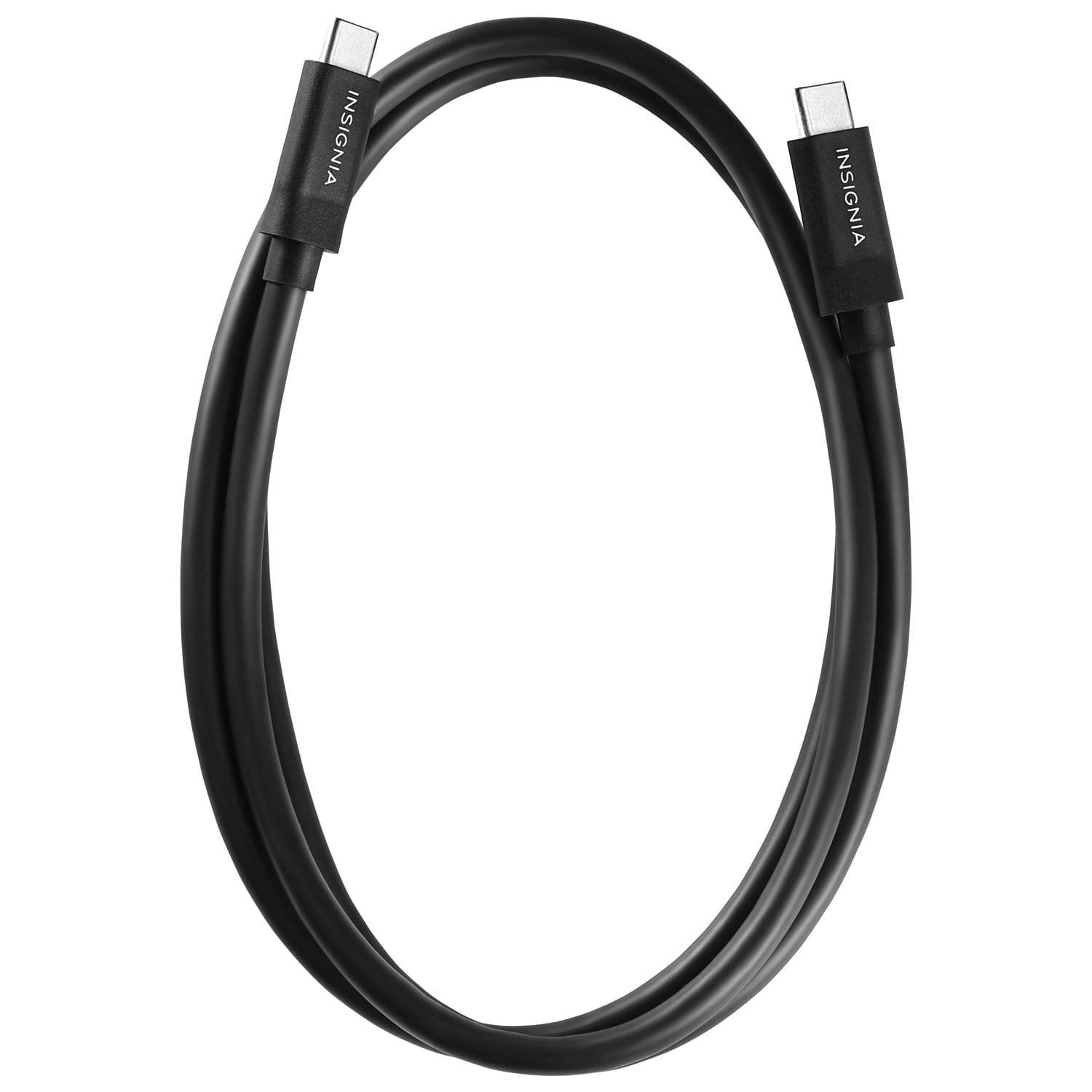 Insignia 1m (3.3 ft.) USB-C to USB-C Charge Cable 100W, 10 Gbps (NS-PCKCC3-C) – Fast Charging & High-Speed Data Transfer – Black