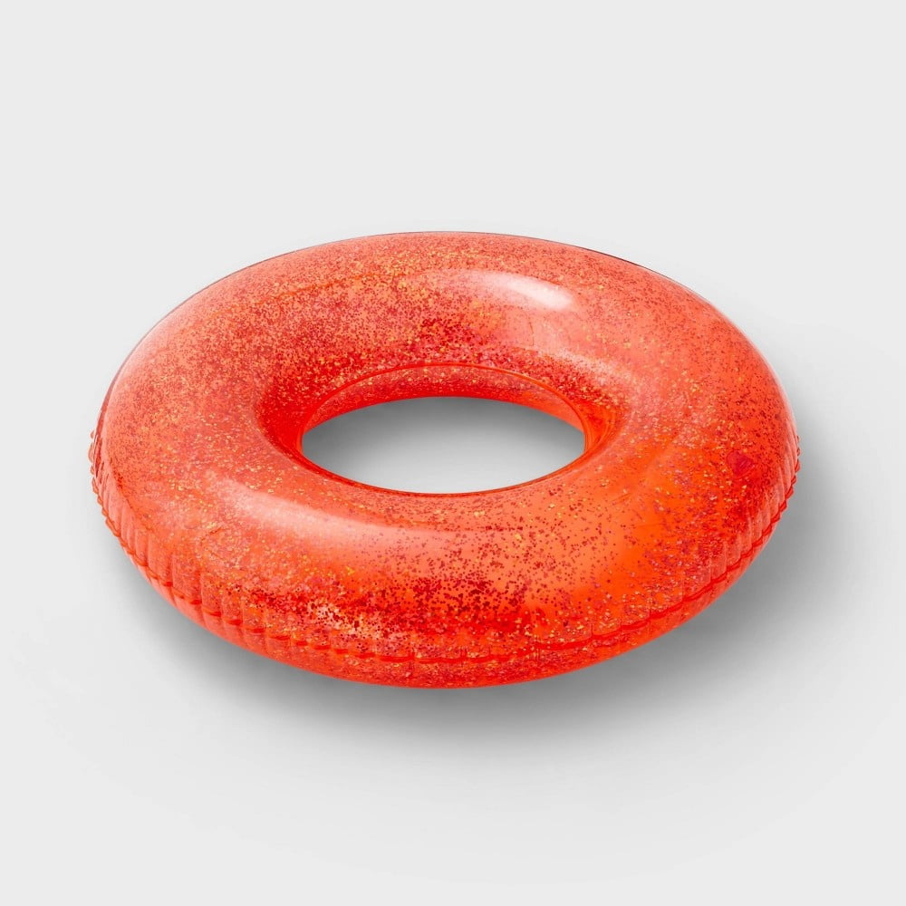 Sun Squad 36" Inflatable Swim Tube – Durable PVC Pool Float Ring for Kids, Teens & Adults, Assorted Summer Water Float