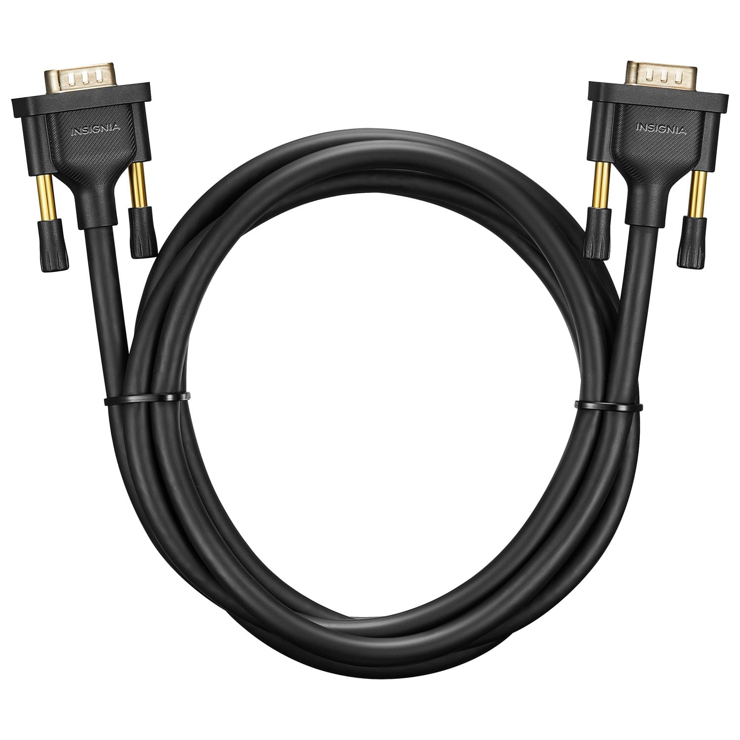Insignia 1.8m (6 ft.) VGA to VGA Cable (NS-PCVGVG6-C) – HD15 Monitor Cable for PC & Projector – Black