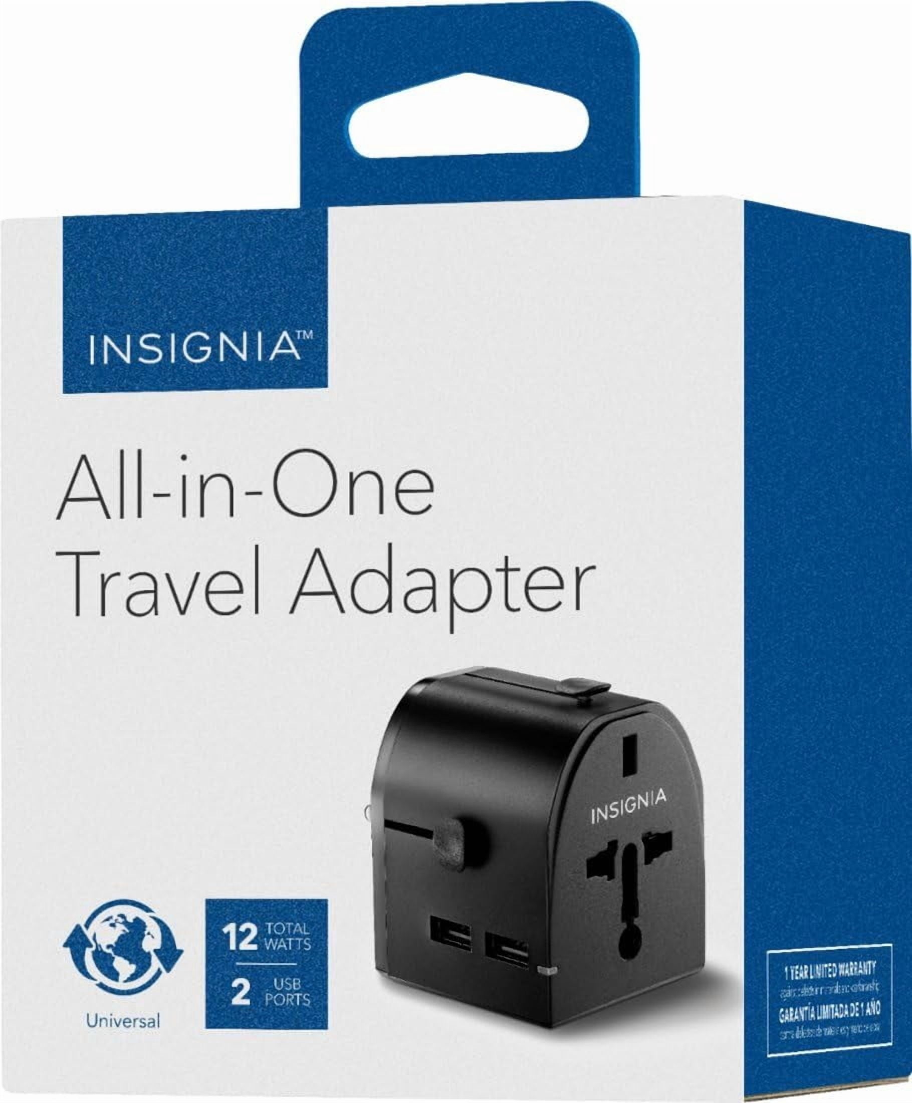 Travel Adapter and Converter Insignia All-in-One Series