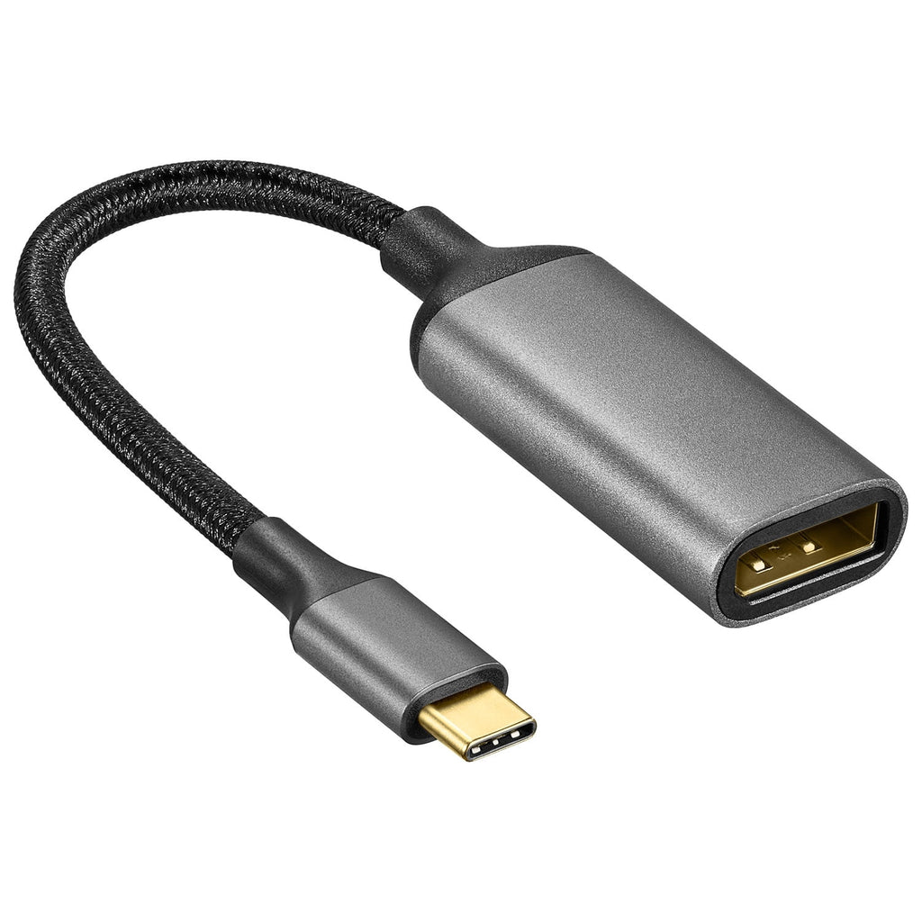 Insignia USB-C to DisplayPort 1.4 8K Adapter (NS-PCUCDPB26-C) – 8K Ultra HD Video, Plug-and-Play, Black