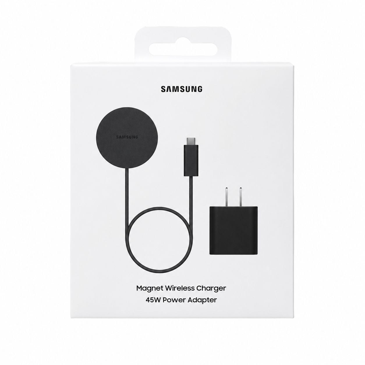 Samsung 45W adapter with Qi2 charger