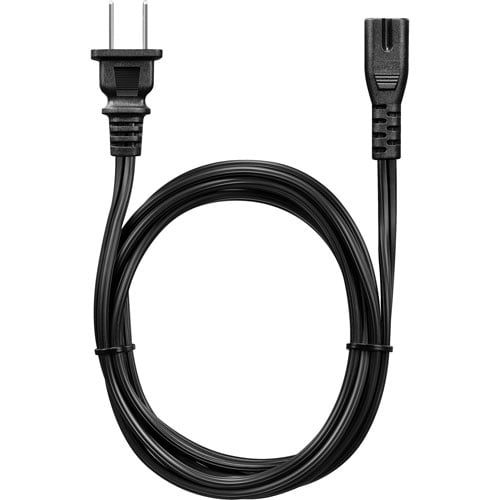 Best Buy Essentials 2m (6 ft.) Polarized Power Cord (BE-HCL330-C) – Replacement AC Power Cable for TVs, Monitors, Audio Devices & Electronics