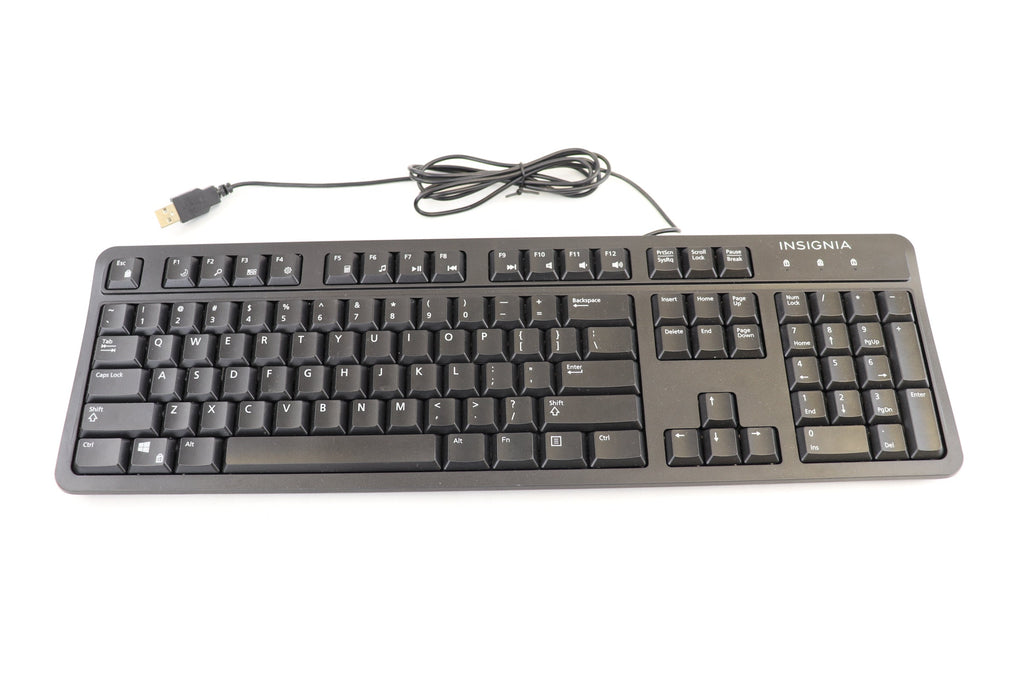 Insignia Wired Keyboard, Black, English