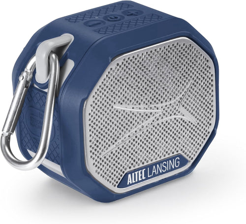 Altec Lansing HydraTrek 2.0 EverythingProof Portable Bluetooth Speaker - Purple/Blue | Waterproof Rugged Wireless Speaker