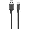 Best Buy Essentials 1.8m (5.9 ft.) Braided USB-C Cable (BE-MCA6CCB-C) – Black, USB-C to USB-C Fast Charging & Data Sync Cable for Phones, Tablets & Laptops