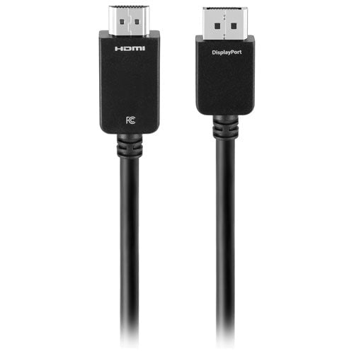 Best Buy Essentials 1.8m (6 ft.) DisplayPort to HDMI Cable – BE-PCDPHD6-C – Full HD Video & Audio