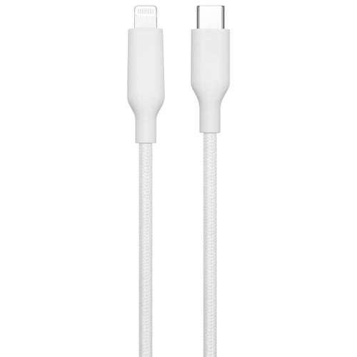 Best Buy Essentials 3m (9.8 ft.) Braided USB-C to Lightning Cable – BE-MCA10CLW-C – Fast Charging & Durable Design