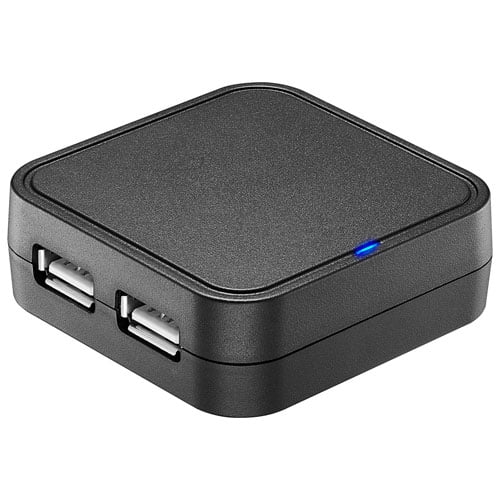 Best Buy Essentials 4-Port USB 2.0 Adapter, Multi-Port USB Expansion for Laptop & PC, Plug-and-Play – BE-PH2A4AT-C