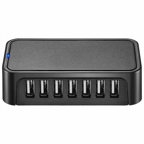 Best Buy Essentials 7-Port USB 2.0 Hub (BE-PH2A7AP-C) – Multi USB-A Expansion Hub for Laptops, PCs & Desktop Computers
