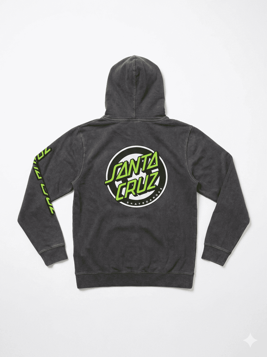 Santa Cruz Screaming Hand Pullover Hoodie, Maroon, Size M