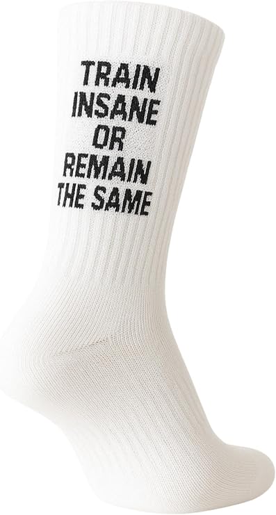 Soul8 Studio Cotton Crew Socks for Running Athletic Gym, Unisex & Women, Fun Inspirational Gift (US, Numeric, 6, 8.5, Regular, Regular, 2 Pairs: Goal Digger & Look Like A Beauty)