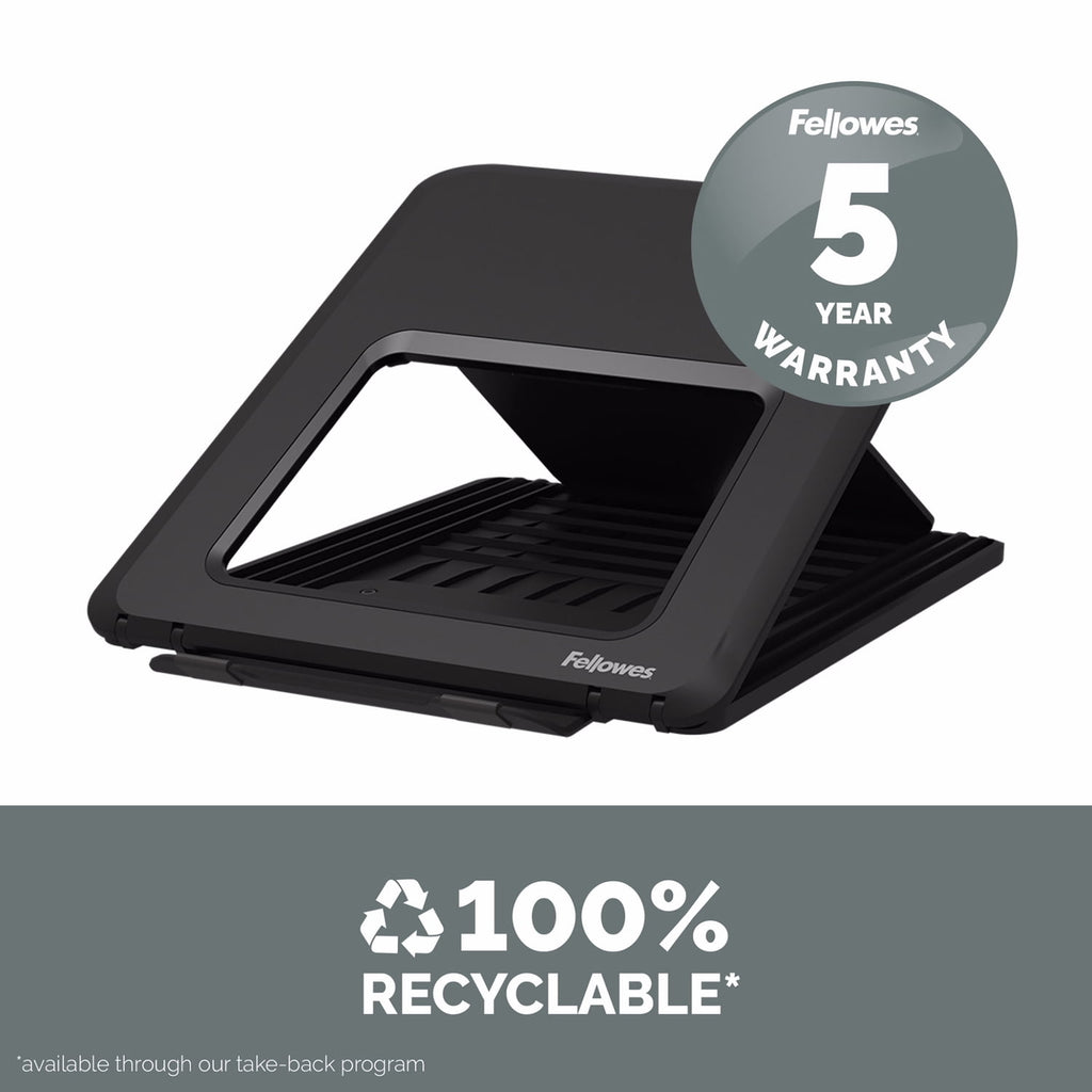 Fellowes Breyta Ergonomic Laptop Riser Stand (Black), 100098500