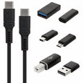 Helix 1.8m (6 ft.) 60W USB Cable with Universal Adapter Kit (ETHCKIT) | Fast Charging & Data Transfer Cable Set