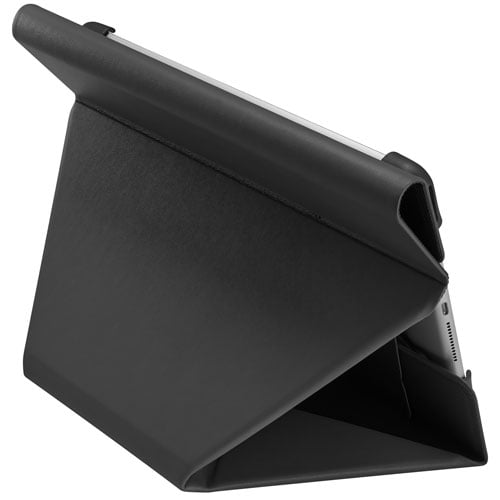 Insignia 10" Universal Tablet Folio Case (Black) + Active Stylus Pen (White) Bundle – Protective Cover with Stand
