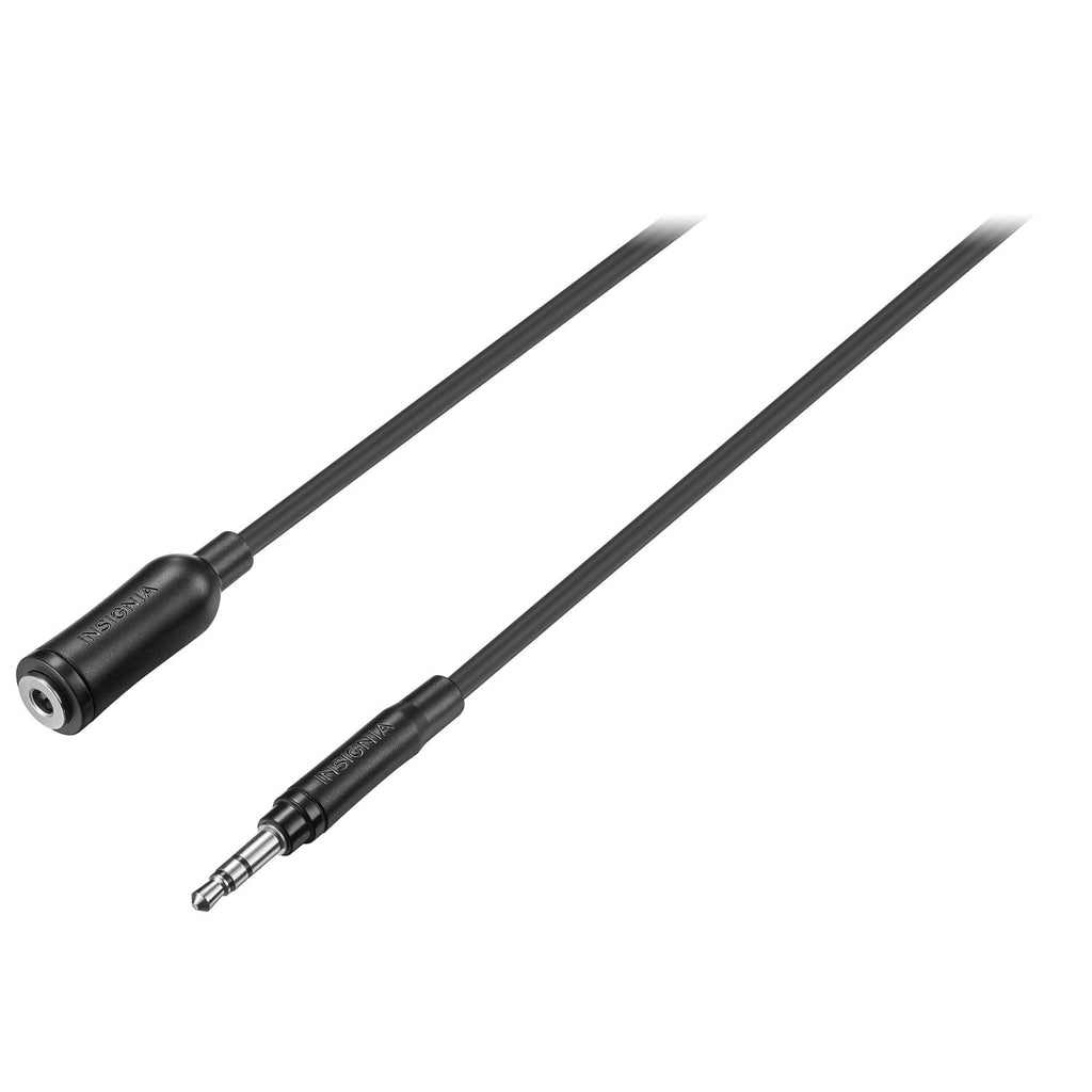 Insignia 6 ft. (1.8m) 3.5mm Male/Female Audio Extension Cable – Stereo AUX Extension for Headphones, Speakers & Car Audio