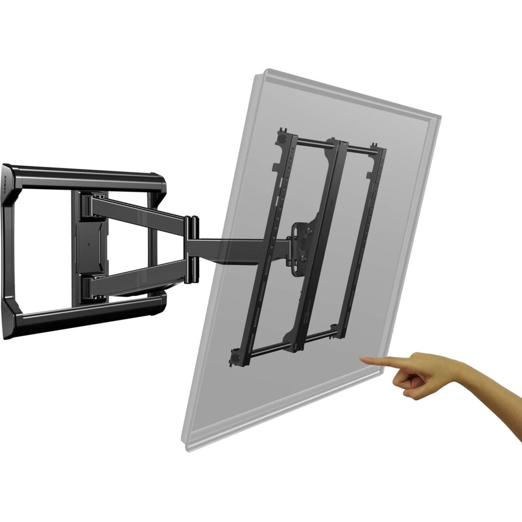 SANUS Full-Motion Wall Mount for TV, Black
